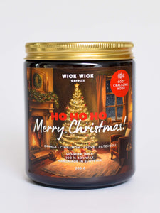 christmas crackling candle Merry Christmas, perfect as a thoughtful gift this holiday season. Delicious christmas scent that brings cozy christmas spirit straight to your home.